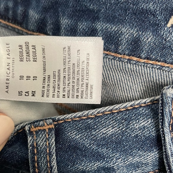 American Eagle straight leg jeans women’s size 12 (30 waist) regular length - Picture 4 of 5